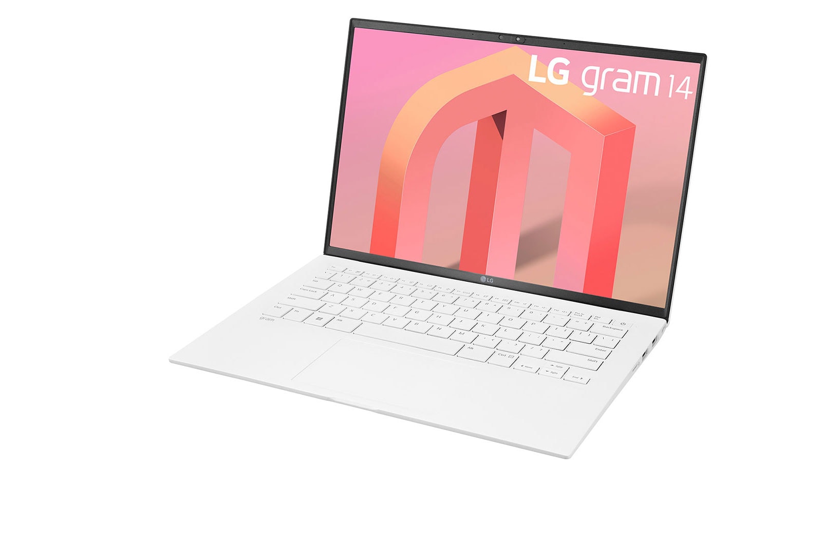 LG Laptop LG gram 14'' 2022 z matową matrycą, Windows 11 Home, SSD 512GB M.2(NVME), 16GB, Intel Evo z procesorem Intel® Core™ i5 12. generacji, 14Z90Q-G, kolor biały, 14Z90Q-G.AA54Y