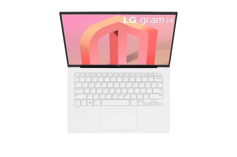 LG Laptop LG gram 14'' 2022 z matową matrycą, Windows 11 Home, SSD 512GB M.2(NVME), 16GB, Intel Evo z procesorem Intel® Core™ i5 12. generacji, 14Z90Q-G, kolor biały, 14Z90Q-G.AA54Y