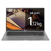 Ultrabook LG gram 15,6&#34; 2020, Srebrny, SSD 256GB, Waga 1120g, Procesor Intel 10. Generacji 15Z90N-V 15Z90N-V-Silver - widok z przodu