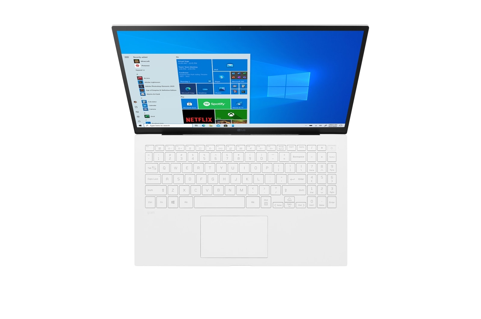 LG Ultrabook LG gram 15,6" 2021, Windows 10 Home, SSD 512GB, 16GB, Intel Evo z procesorem Intel® Core™ i5 11 generacji, 15Z90P-G, kolor biały, 15Z90P-G.AA54Y