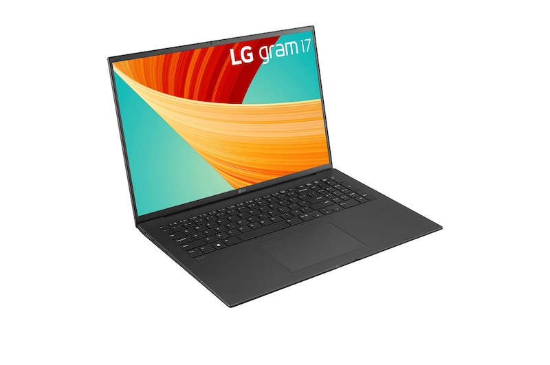 LG Laptop LG gram 17" 2023 z matową matrycą, Windows 11 Home, SSD 512GB M.2 (NVME), 16GB, Intel Evo z procesorem Intel® Core™ i5 13. generacji, 17Z90R, kolor czarny, 17Z90R-G.AA56Y
