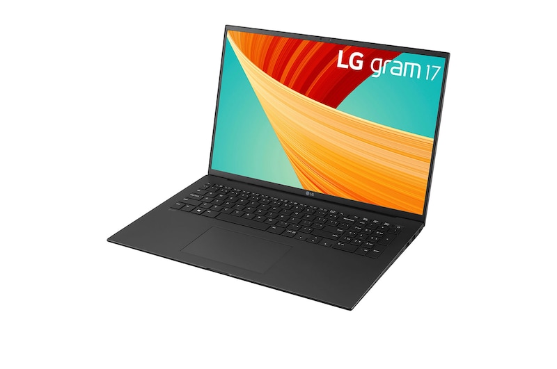 LG Laptop LG gram 17" 2023 z matową matrycą, Windows 11 Home, SSD 512GB M.2 (NVME), 16GB, Intel Evo z procesorem Intel® Core™ i5 13. generacji, 17Z90R, kolor czarny, 17Z90R-G.AA56Y