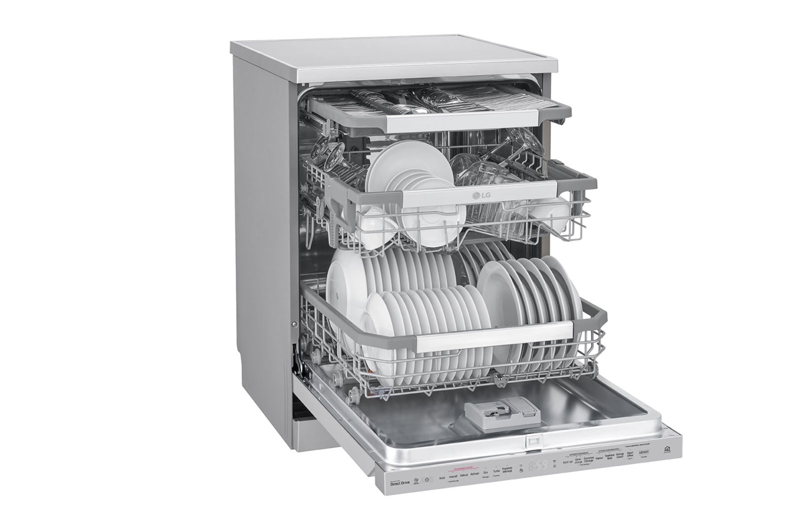 LG Zmywarka wolnostojąca parowa LG full size DF415HSS, DF415HSS