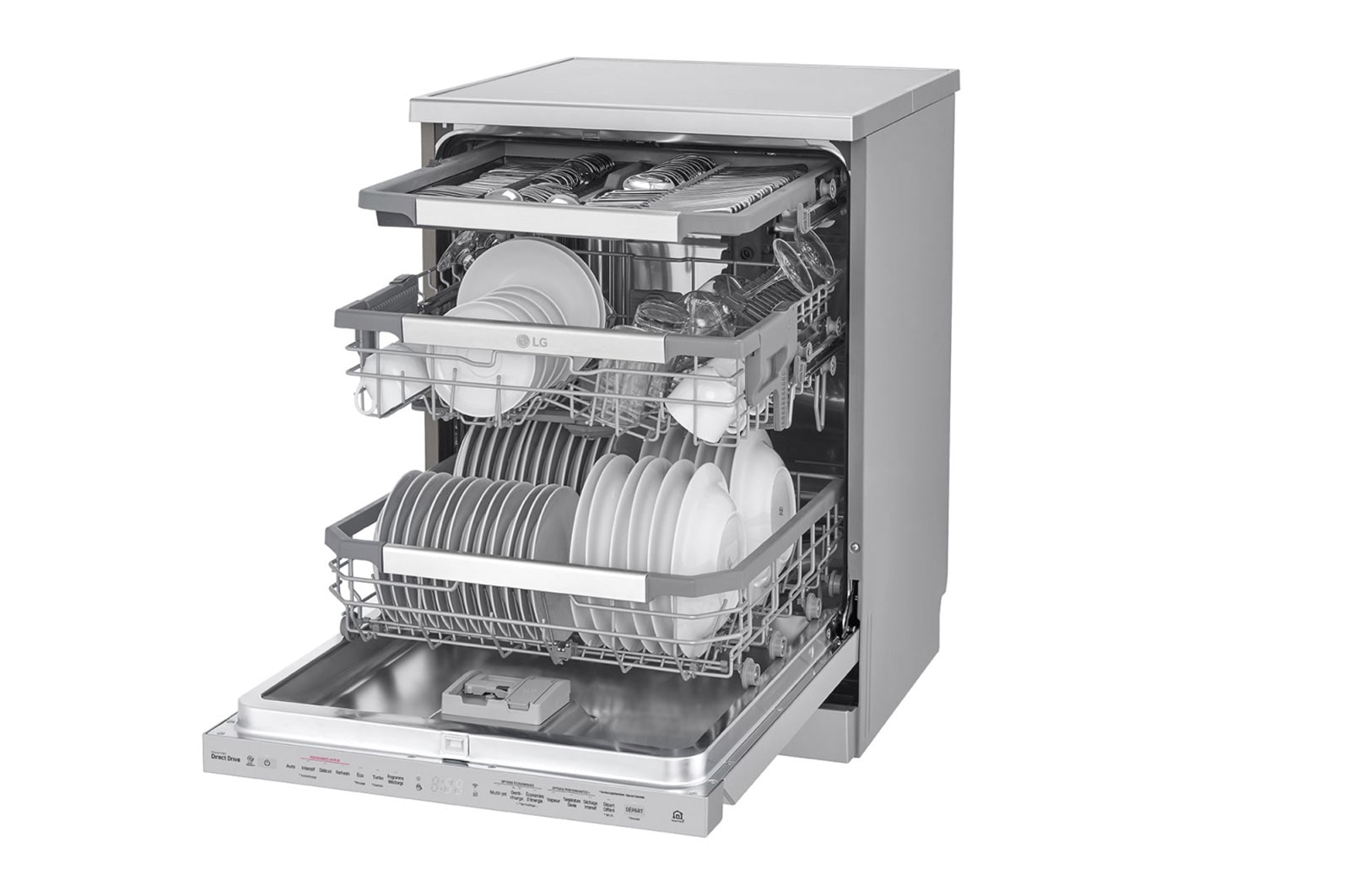LG Zmywarka wolnostojąca parowa LG full size DF415HSS, DF415HSS
