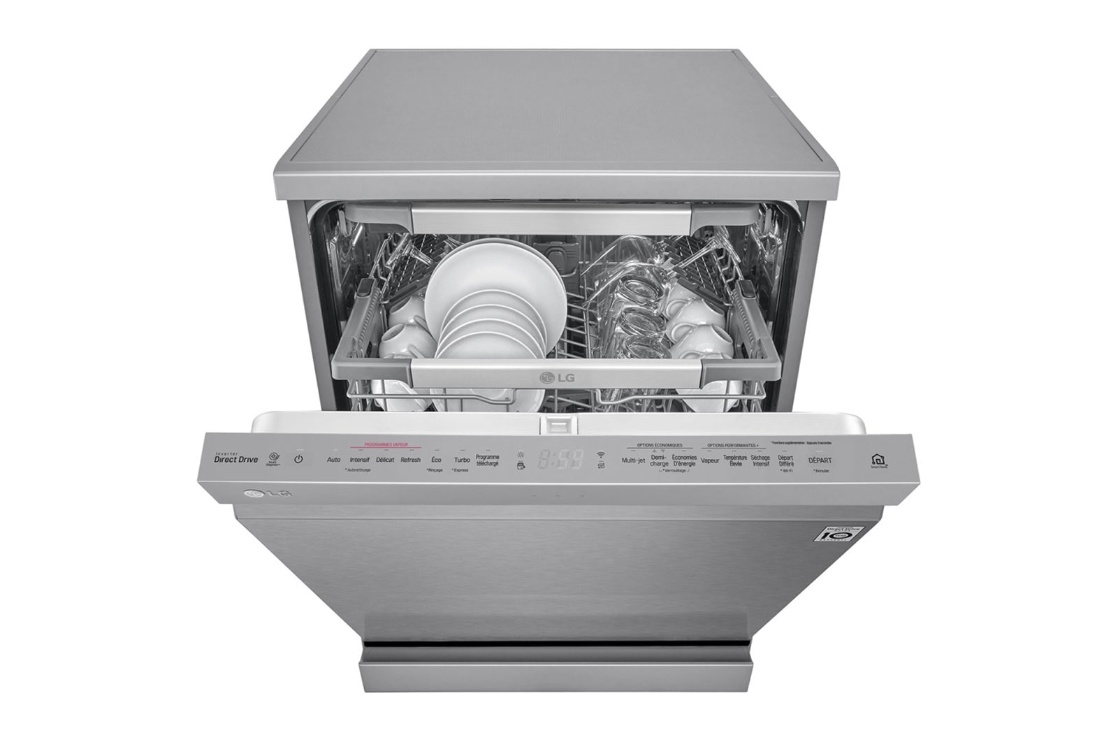 LG Zmywarka wolnostojąca parowa LG full size DF415HSS, DF415HSS