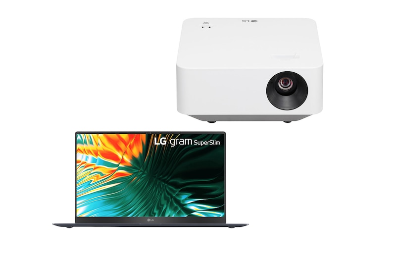 LG Zestaw promocyjny: Laptop PC gram SuperSlim 15Z90ST z przenośnym projektorem PF510Q , 15Z90S-PF51.BUNDLE