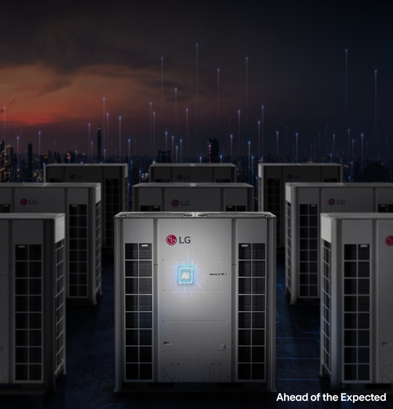Jednostka zewnętrzna LG Multi V i z inteligentną technologią i oznaczeniem energooszczędnego systemu