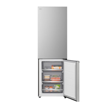 Po lewej stronie mięso z temperaturą -3°C, na środku świeże ryby z temperaturą 0°C, a po prawej ser z temperaturą 2°C.