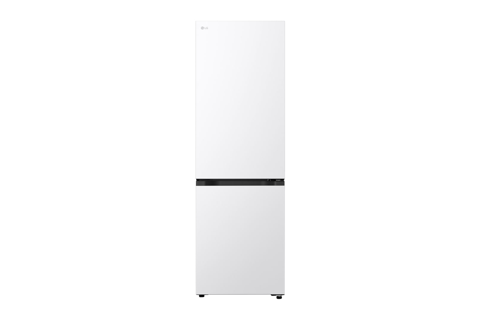 Front view of Lodówko-zamrażarka LG I Biały I 1.86m I klasa E I Door Cooling I Total No Frost I Zero Clearance I Multi Air Flow GBBSJ10ESW