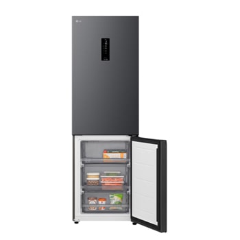 Po lewej stronie mięso z temperaturą -3°C, na środku świeże ryby z temperaturą 0°C, a po prawej ser z temperaturą 2°C.