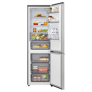 Front top open door with  food 