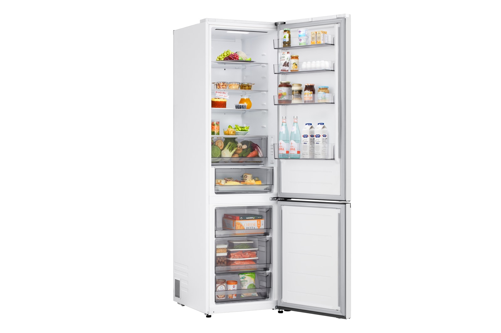 LG Lodówko-zamrażarka LG I Biały I 2.03m I klasa E I Door Cooling I Total No Frost I Zero Clearance I Multi Air Flow, GBBSJ20ESW