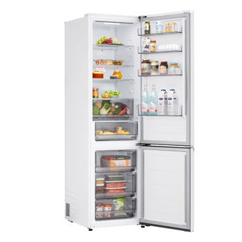 LG Lodówko-zamrażarka LG I Biały I 2.03m I klasa E I Door Cooling I Total No Frost I Zero Clearance I Multi Air Flow, GBBSJ20ESW