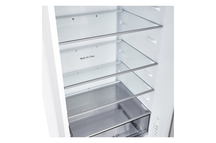 LG Lodówko-zamrażarka LG I Biały I 2.03m I klasa E I Door Cooling I Total No Frost I Zero Clearance I Multi Air Flow, GBBSJ20ESW