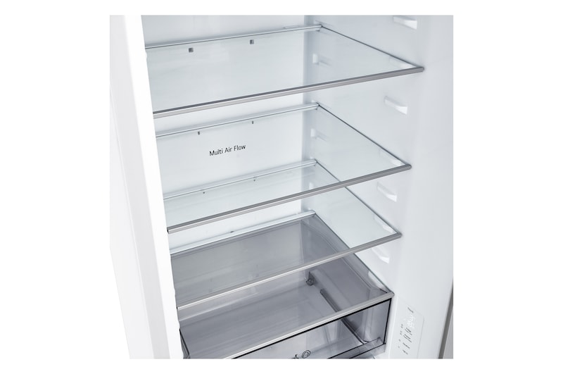 LG Lodówko-zamrażarka LG I Biały I 2.03m I klasa E I Door Cooling I Total No Frost I Zero Clearance I Multi Air Flow, GBBSJ20ESW