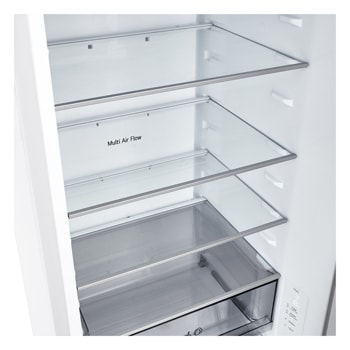 LG Lodówko-zamrażarka LG I Biały I 2.03m I klasa E I Door Cooling I Total No Frost I Zero Clearance I Multi Air Flow, GBBSJ20ESW