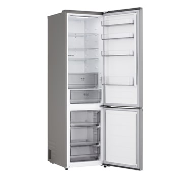 LG fridge freezer (GBBSJ2CCPY) front view showing DoorCooling+™ vent