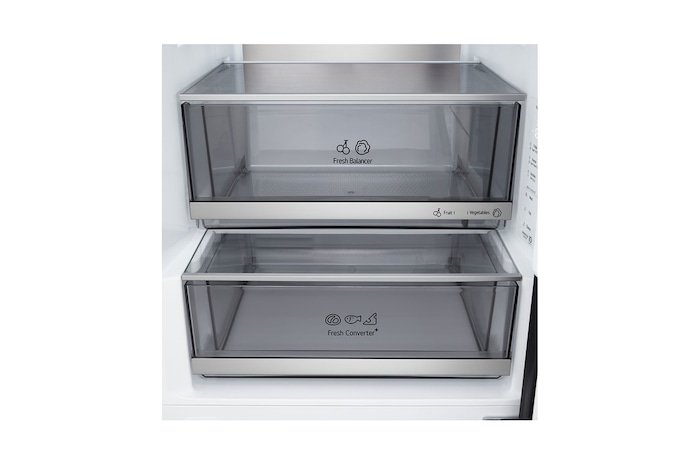 LG Lodówko-zamrażarka LG I Ciemny grafit mat I 2.03m I klasa A I Door Cooling I Total No Frost I Zero Clearance I Multi Air Flow I Składana półka, GBBW726AEV