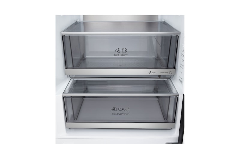 LG Lodówko-zamrażarka LG I Ciemny grafit mat I 2.03m I klasa A I Door Cooling I Total No Frost I Zero Clearance I Multi Air Flow I Składana półka, GBBW726AEV