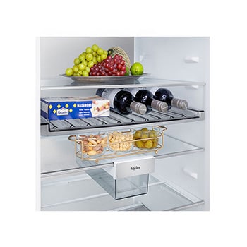 LG Lodówko-zamrażarka LG I Ciemny grafit mat I 2.03m I klasa A I Door Cooling I Total No Frost I Zero Clearance I Multi Air Flow I Składana półka, GBBW726AEV