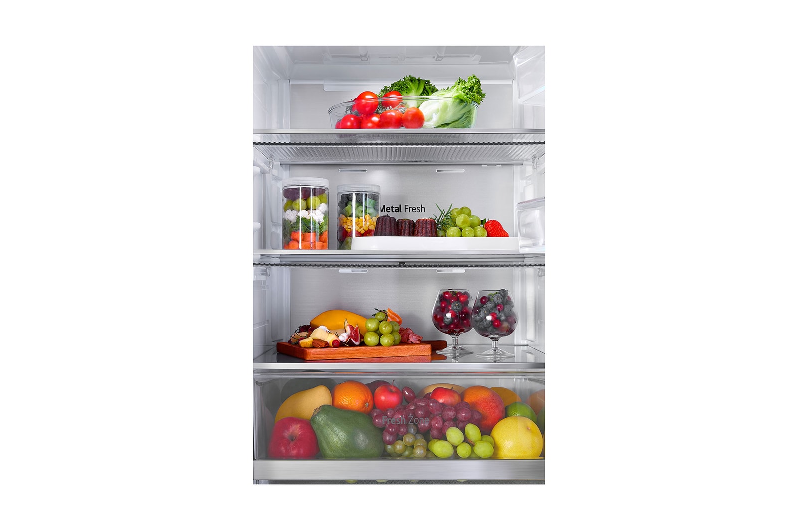 detail view of food stored