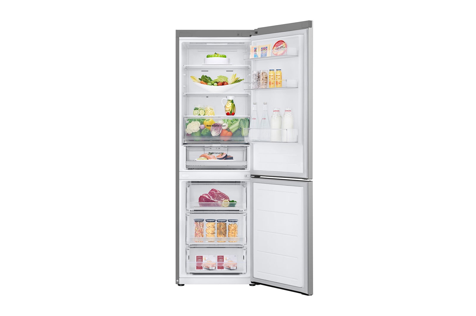 Front open door with food 