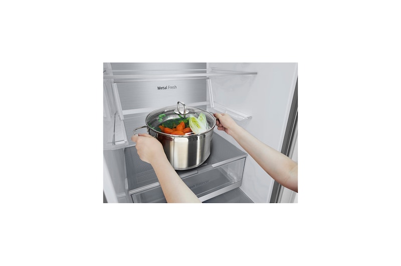 LG Lodówka DoorCooling+™ |srebrna| GBV7270CPY, GBV7270CPY