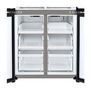 Bottom open tray view