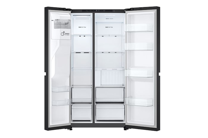 Front view with the display pivoting 90 degrees