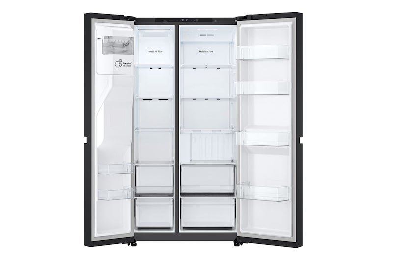 Front view with the display pivoting 90 degrees