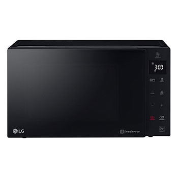 Front view of Kuchenka mikrofalowa LG | NeoChef™ | napęd inwerterowy | czarna | 1000W | grill | powłoka EasyClean | HealthyFry MH6565DPR MH6565DPR