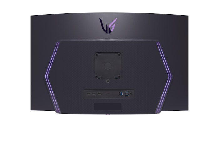 Close-up of an LG TV screen showing how AI Search works. A small chat window is open showing how the user asked for what sports games are available. AI search responded via chat and by showing thumbnails of available content. There is also a prompt to ask Microsoft Copilot.