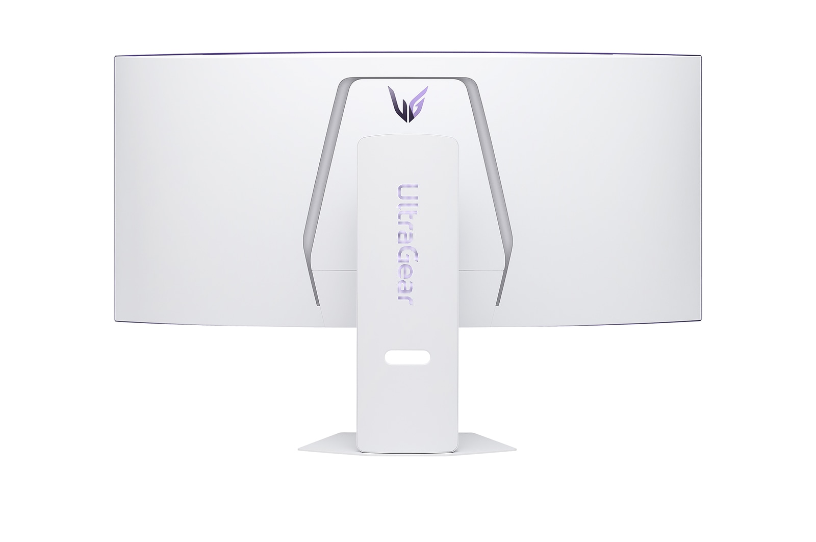 side view of a tilted monitor