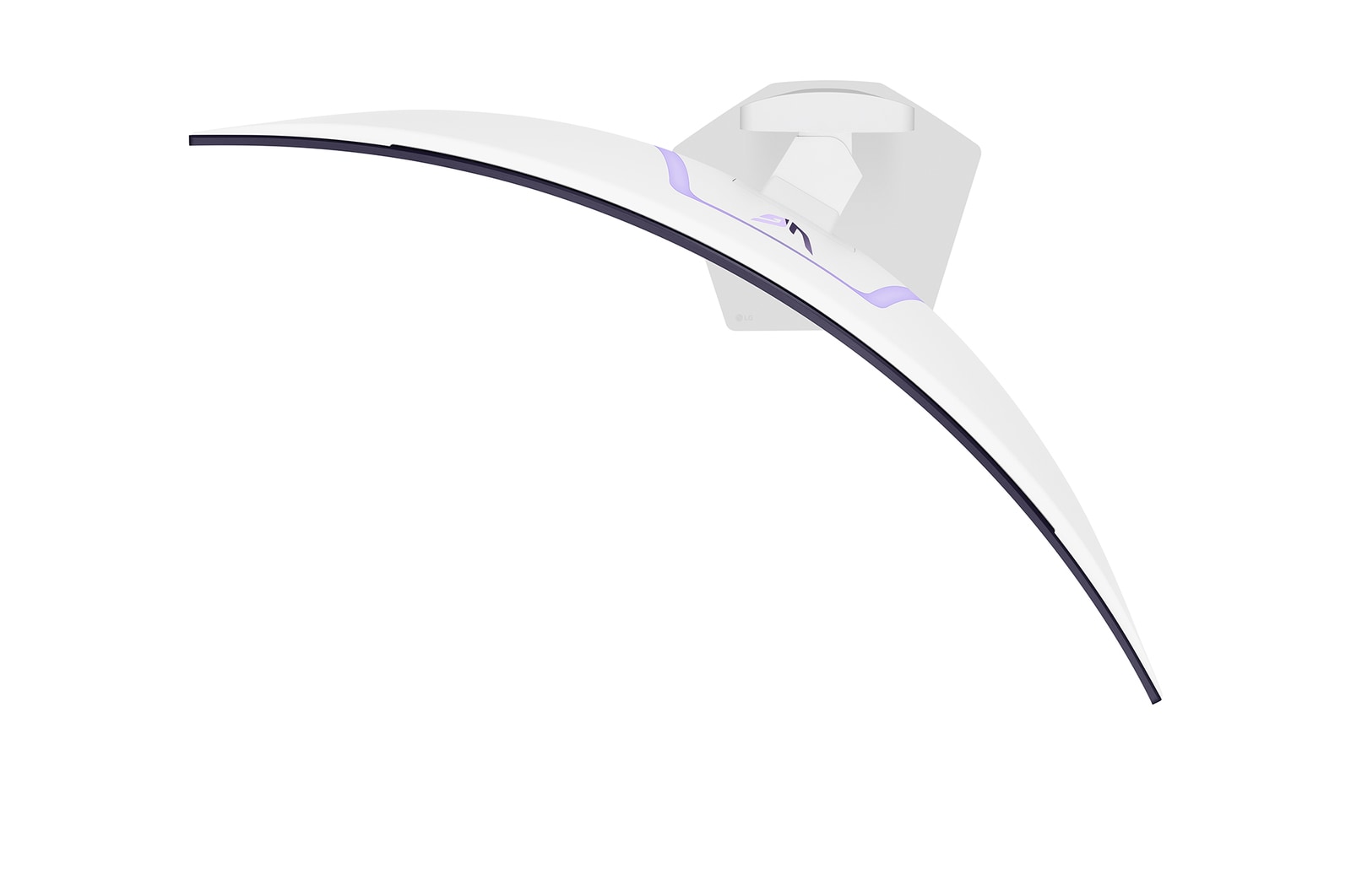 front view of the monitor with the stand down
