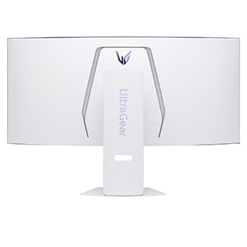 side view of a tilted monitor