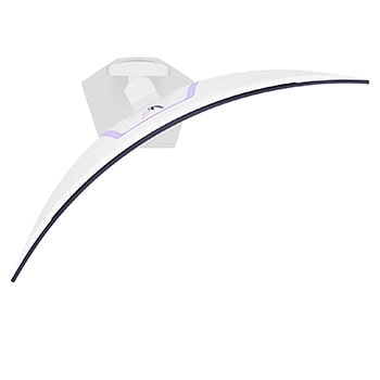 +15 degree side view of a tilted monitor