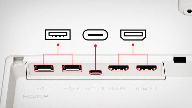 LG Smart Monitor oferuje dwa porty USB i dwa porty HDMI.