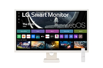 Na zdjęciu miniaturka 32-calowego monitora LG Smart Monitor.