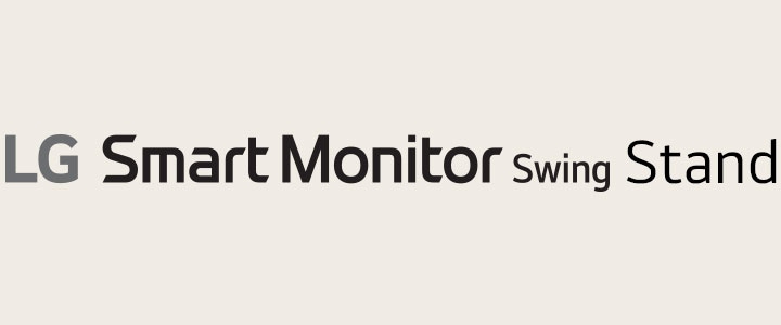 LG Smart Monitor Swing stand logo.	