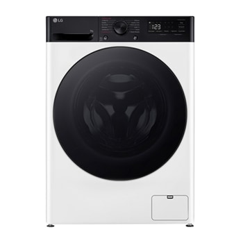 Front view of Pralka slim o pojemności do 9kg I Klasa A-10% I AI Wash I ThinQ Up | Steam |biała F2W9S50YH