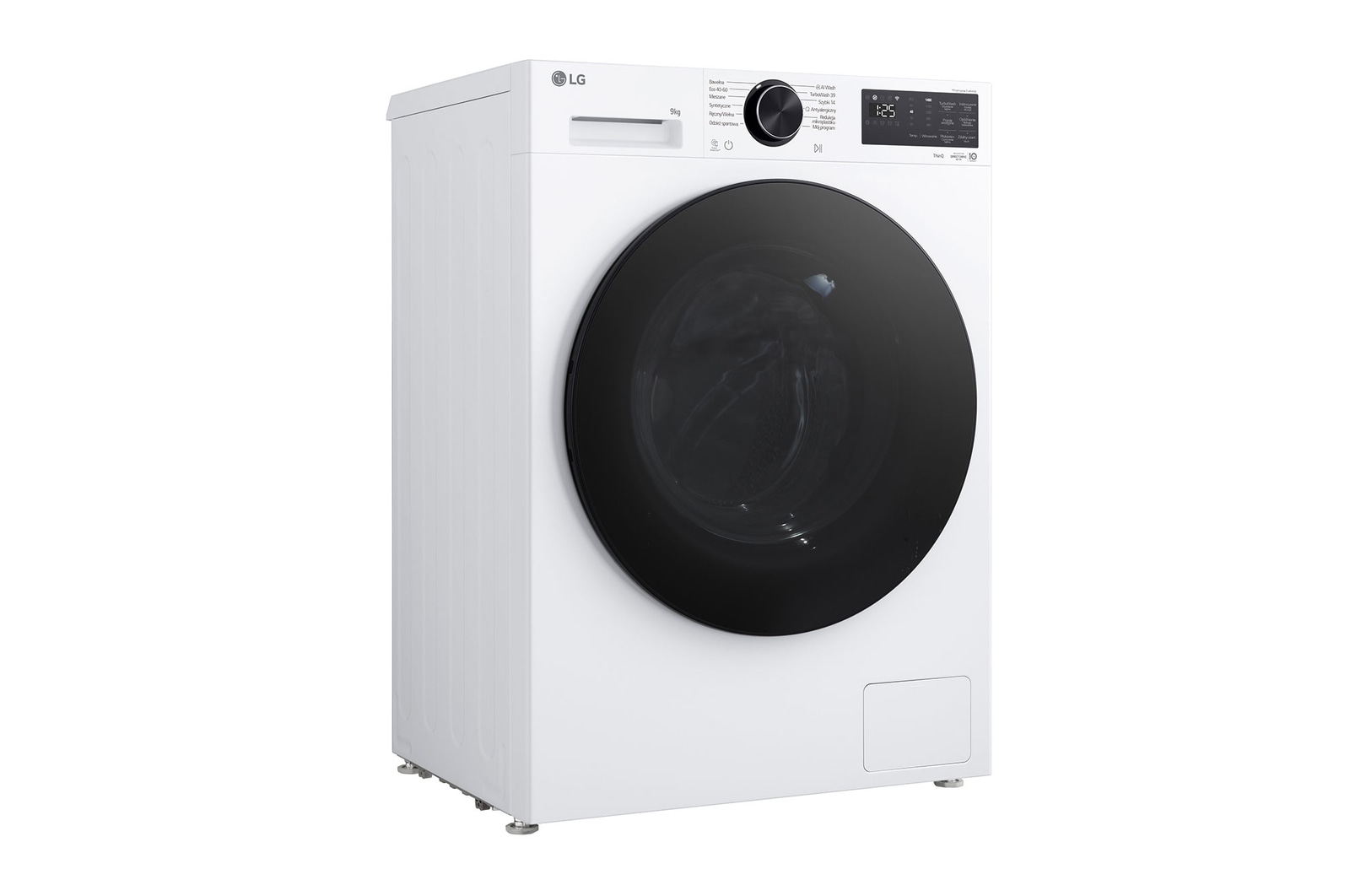 An image for dimension and installation of LG front load washing machine