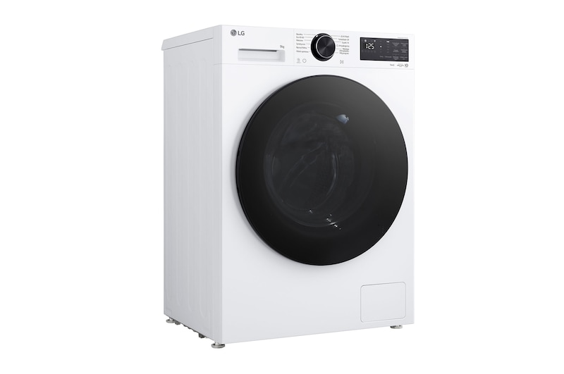 An image for dimension and installation of LG front load washing machine
