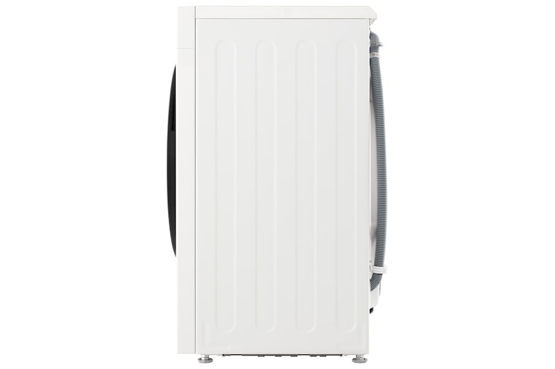 Side view of LG washer dryer combo