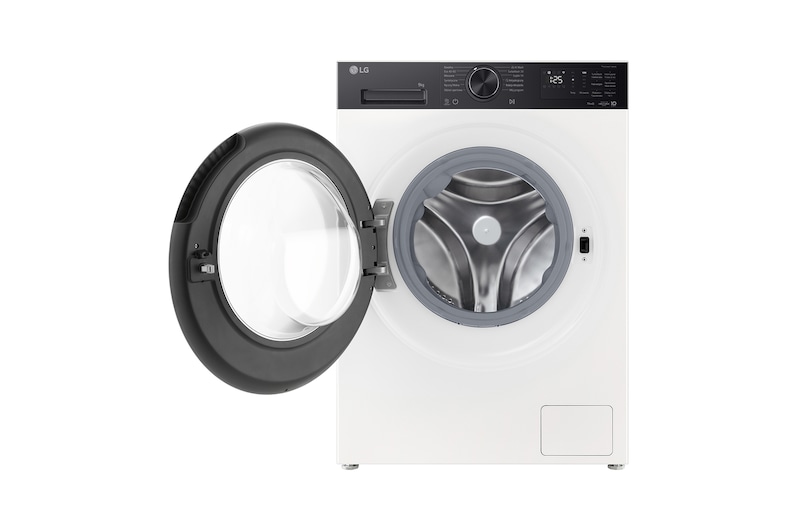 Front open view of LG front load washing machine