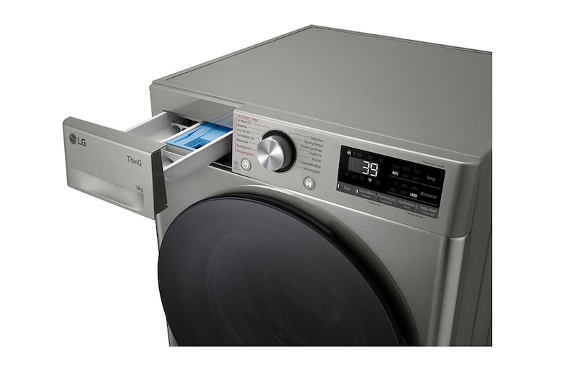 side zoom view with detergent  port open