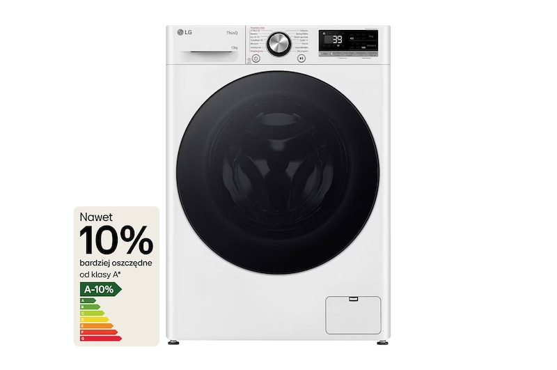 LG  Pralka LG Vivace | R700 | biała | 13 kg | 1400 rpm | Steam | TurboWash 360 | ThinQ | AIDD | F4W1372YW, F4W1372YW