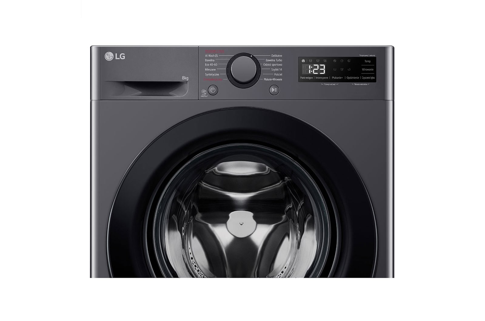 LG Pralka LG Vivace | R500N | grafitowa | slim 8 kg | 1200 rpm | Steam | AIDD | F2W8S506J-AMBQWPL, F2W8S506J