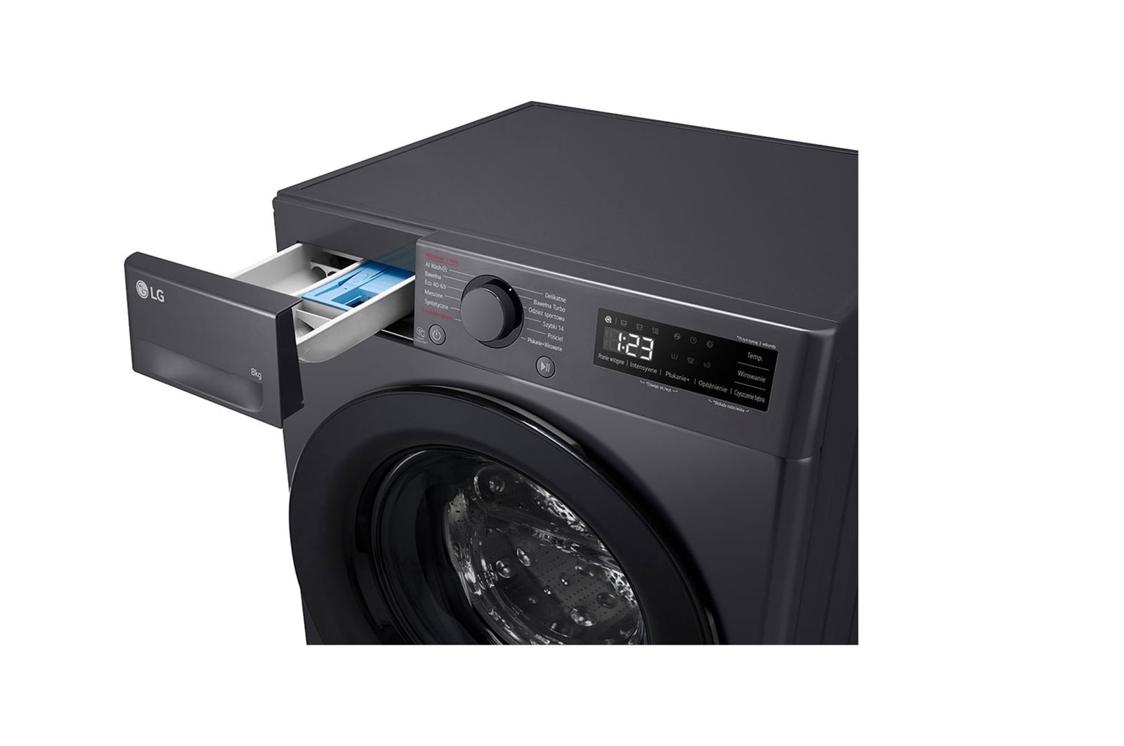 LG Pralka LG Vivace | R500N | grafitowa | slim 8 kg | 1200 rpm | Steam | AIDD | F2W8S506J-AMBQWPL, F2W8S506J