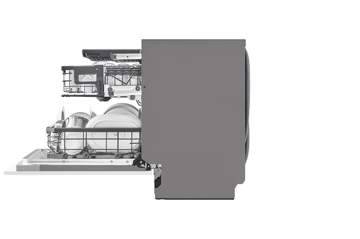 Drawer open side view