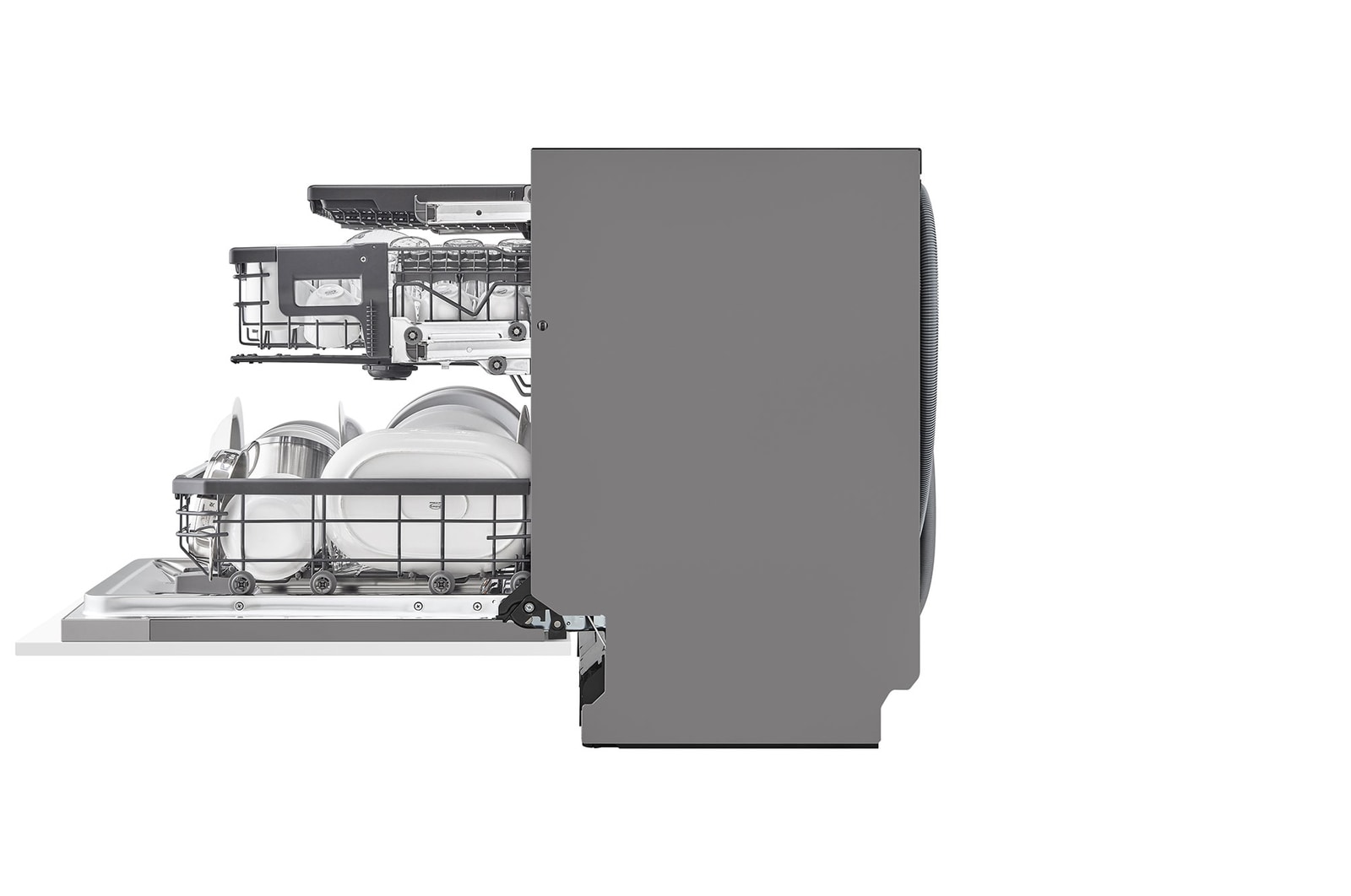 Drawer open side view